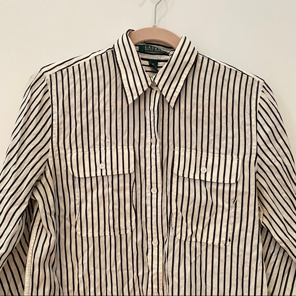 🚩FINAL SALE🚩Ralph Lauren Striped Blouse, Medium